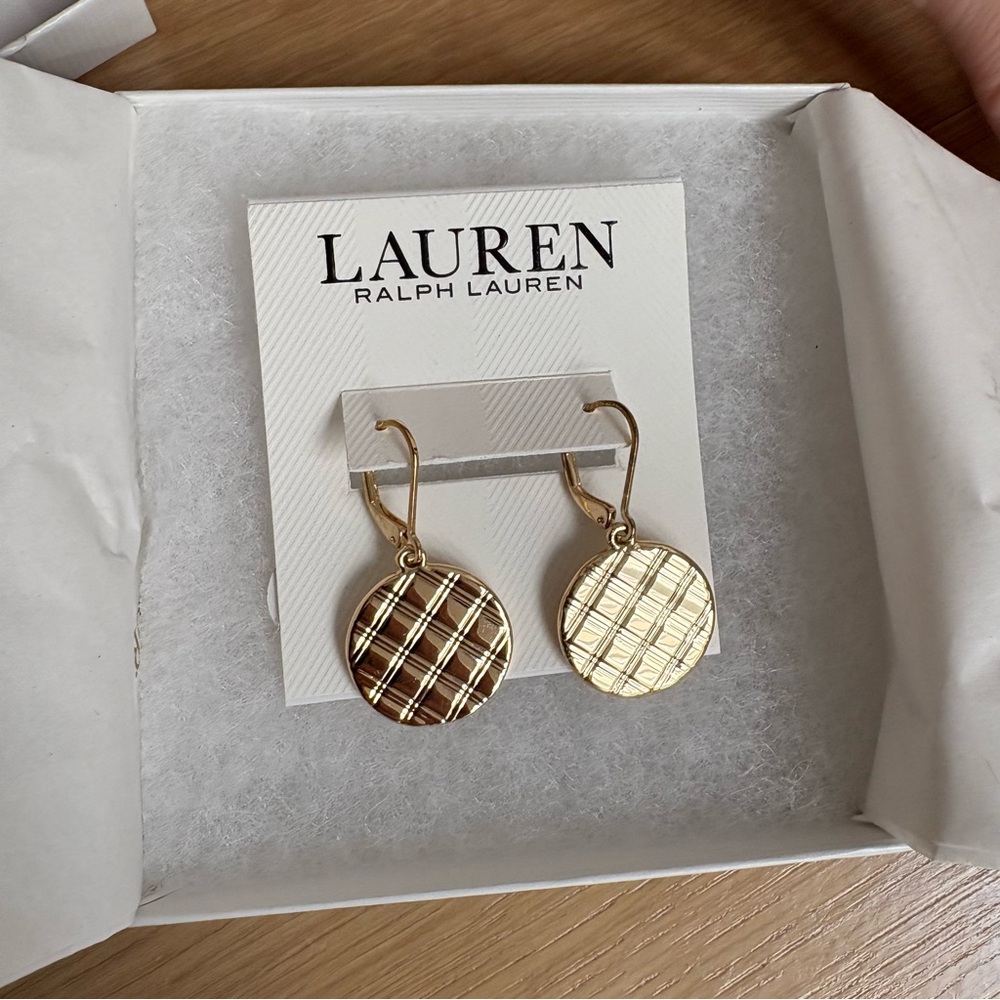 NWT Gold Ralph Lauren Earrings